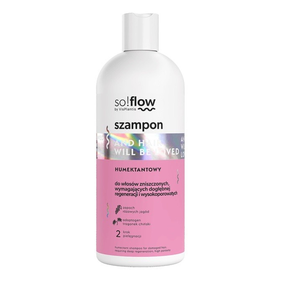 so!flow Humektantowy szampon do włosów zniszczonych, wymagających regeneracji 300ml