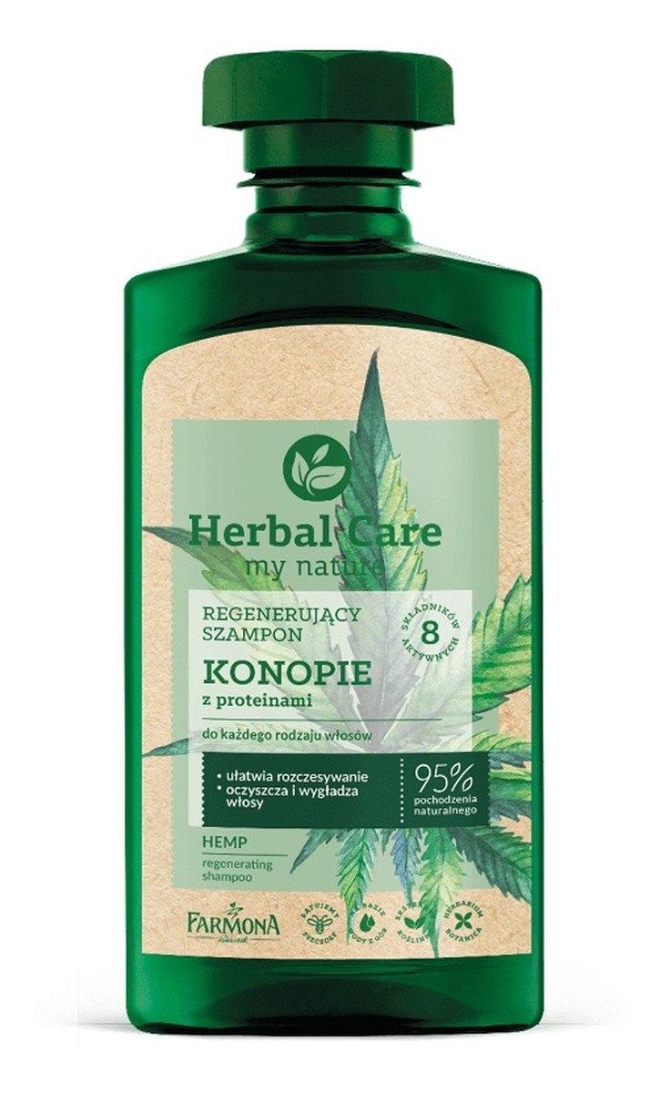 Regenerujący szampon KONOPIE z proteinami