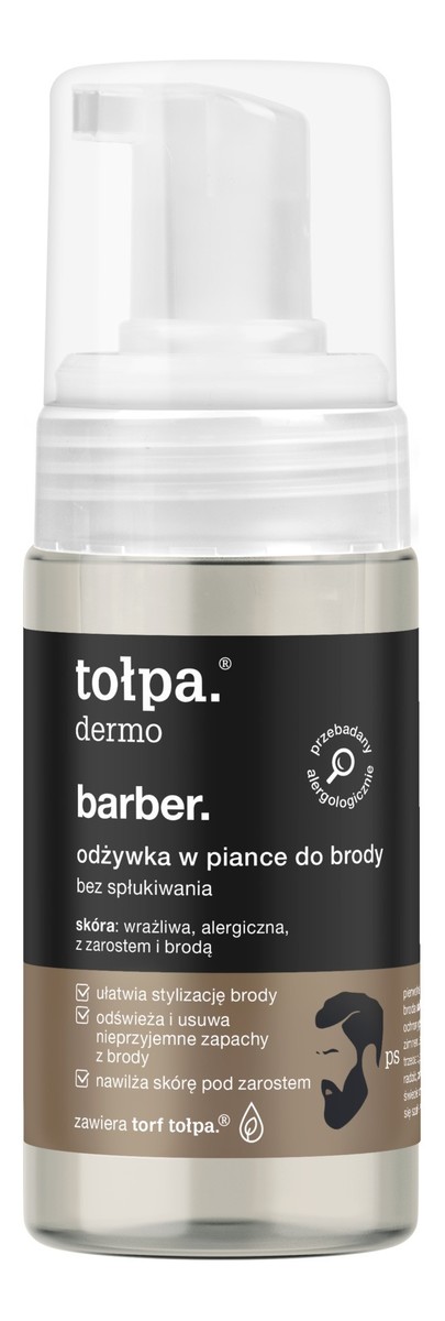 Dermo barber odżywka w piance do brody i włosów