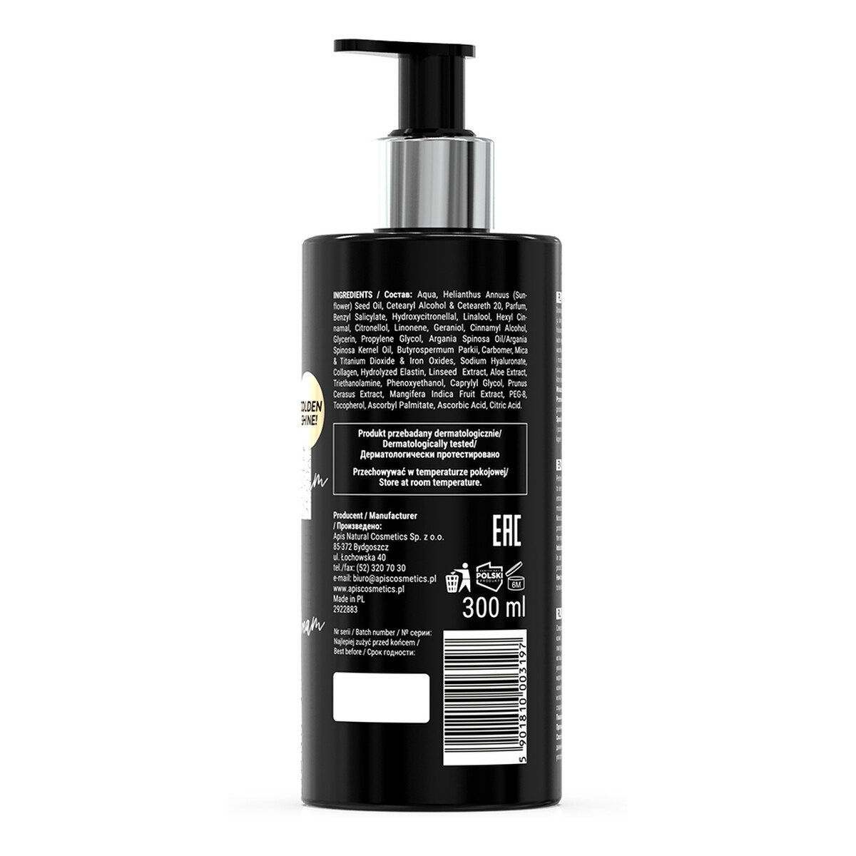 Apis Black Dream Body Balm nawilżający Balsam do ciała 300ml