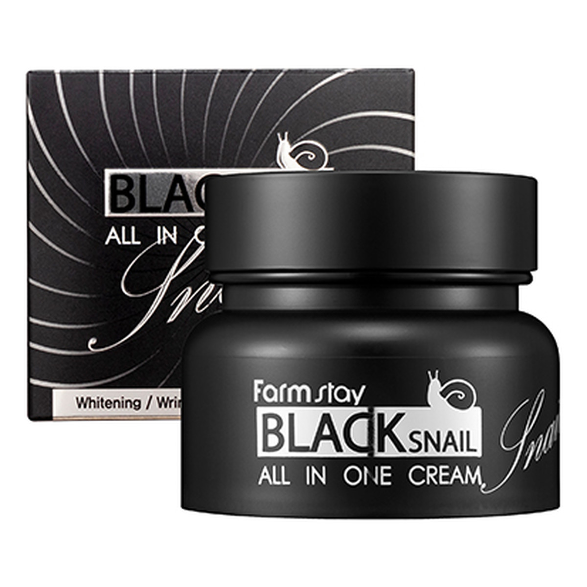 Farmstay Black Snail All in One Cream krem do twarzy all-in ze śluzem czarnego ślimaka 75ml