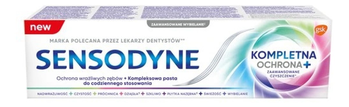 Kompletna ochrona+ pasta do zębów z fluorkiem
