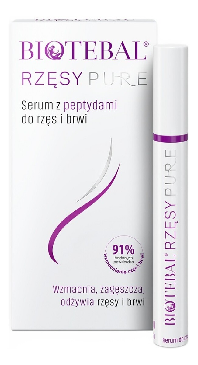 Rzęsy pure serum z peptydami do rzęs i brwi