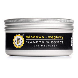 Szampon w kostce Miodowo-Węglowy