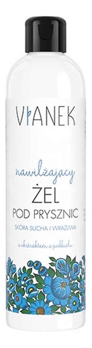Nawilżający żel pod prysznic z ekstraktem z podbiału