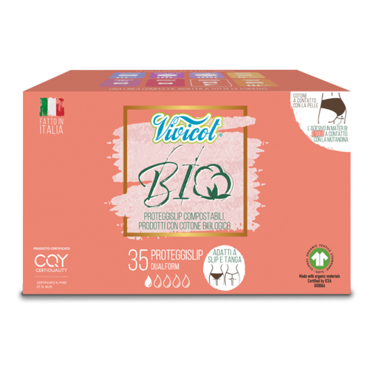 Vivicot Bio Wkładki Higieniczne Dualform 35szt.