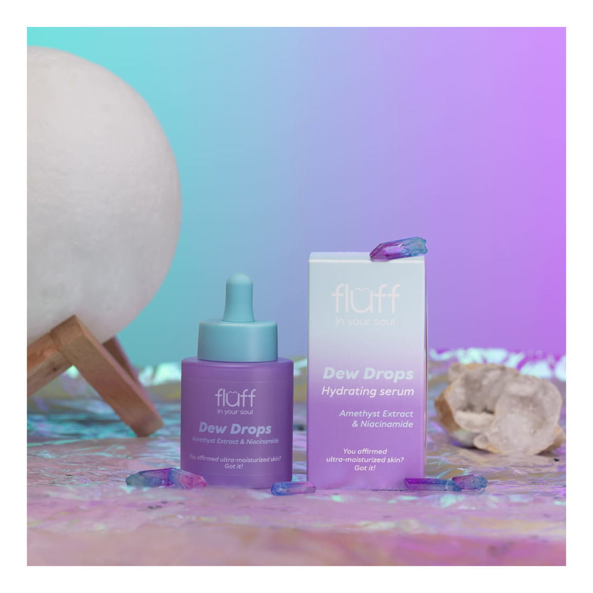 Fluff Serum upiększające z ametystem i niacynamidem 30ml