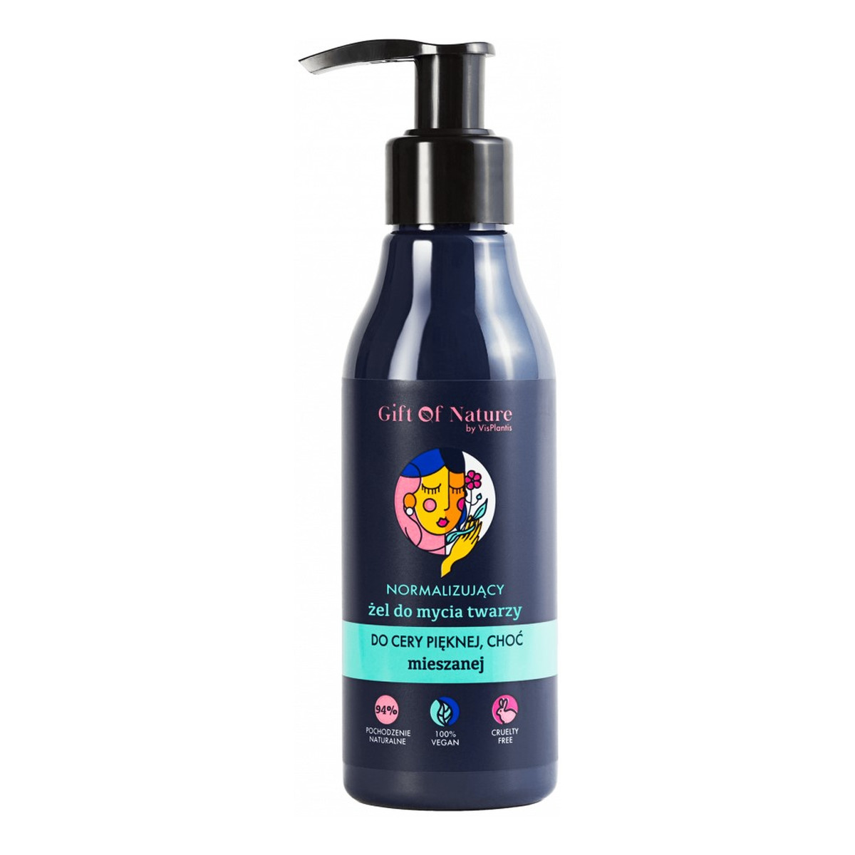 Gift of Nature Normalizujący żel do mycia twarzy do cery mieszanej Oregano 150ml