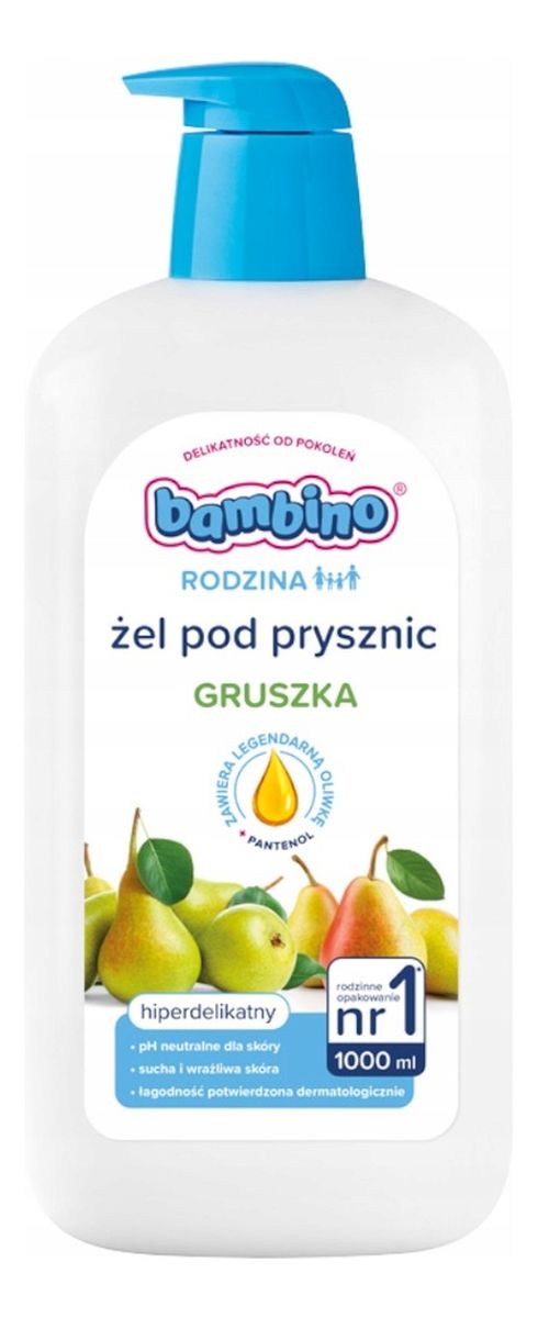 Żel pod prysznic hiperdelikatny gruszka