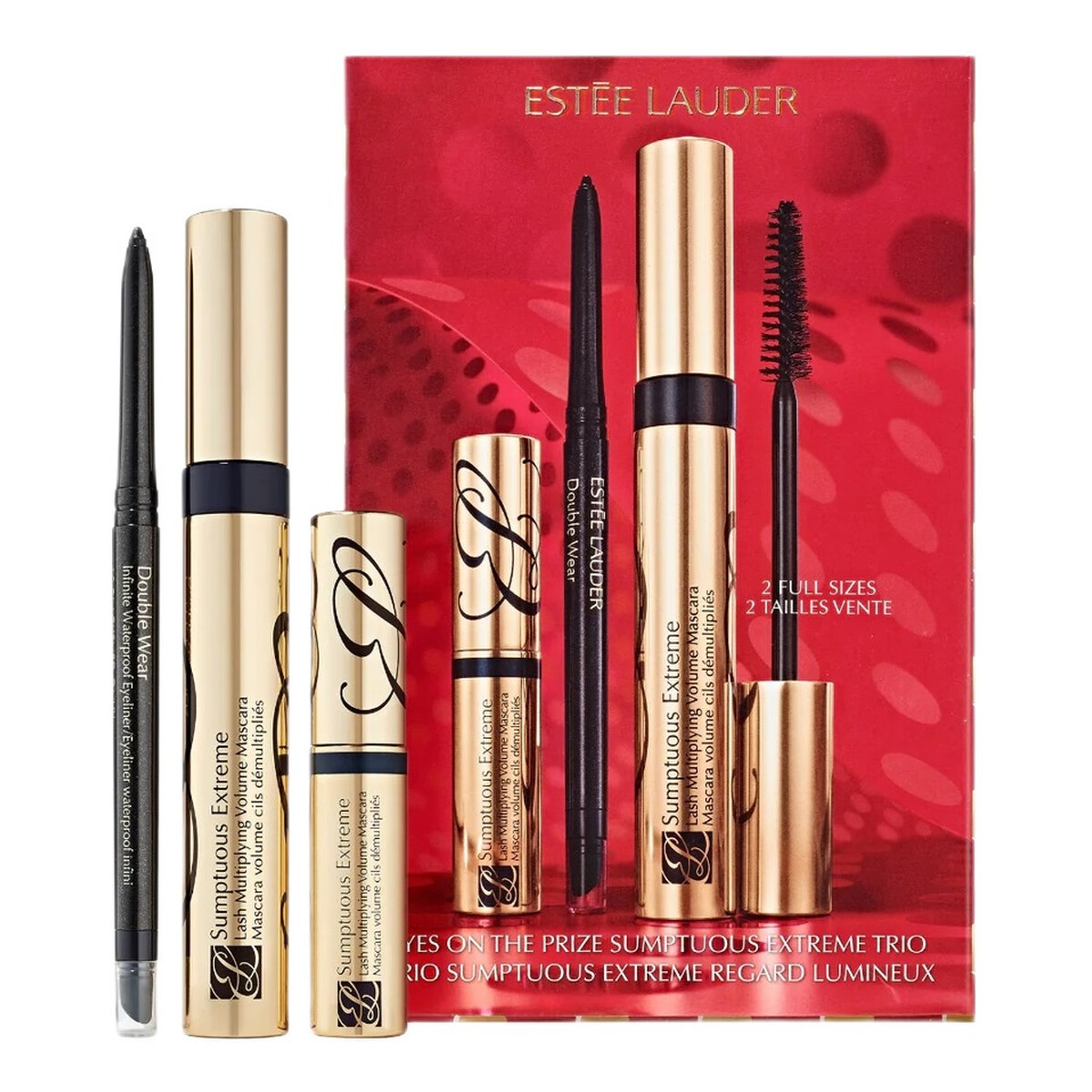 Estee Lauder Eyes On The Prize Sumptuous Extreme Trio Zestaw tusz do rzęs 8ml + tusz do rzęs 2.8ml + wodoodporny eyeliner 1.2g