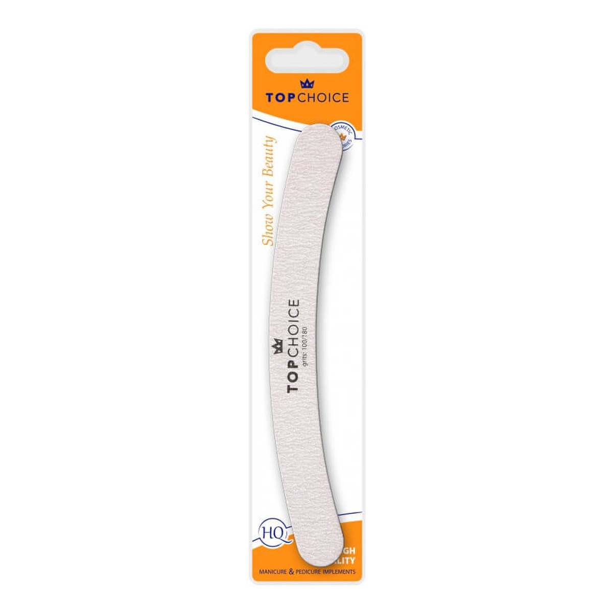 Top Choice pilniczek do paznokci 2-funkcyjny 100/180 18cm