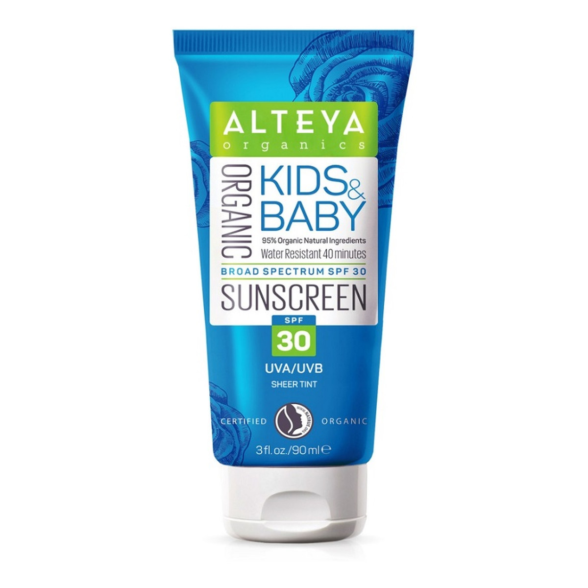 Alteya Kids & Baby Organic Sunscreen Krem do opalania dla dzieci i niemowląt spf30 90ml