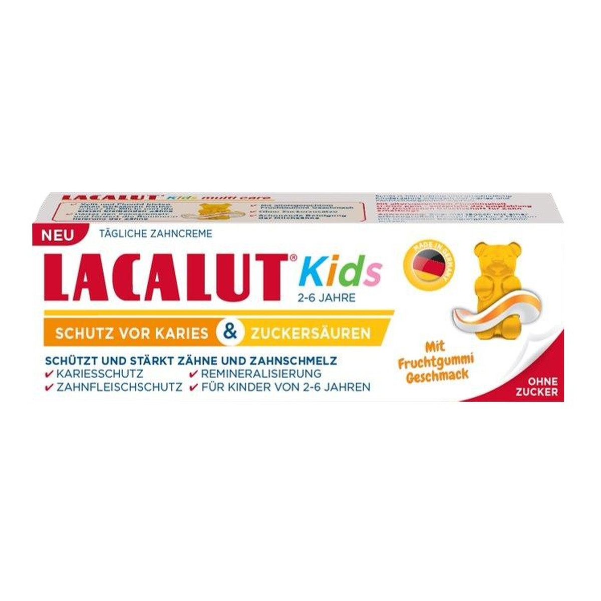 Lacalut Lacalut kids pasta do zębów dla dzieci od 2-6 lat 55ml