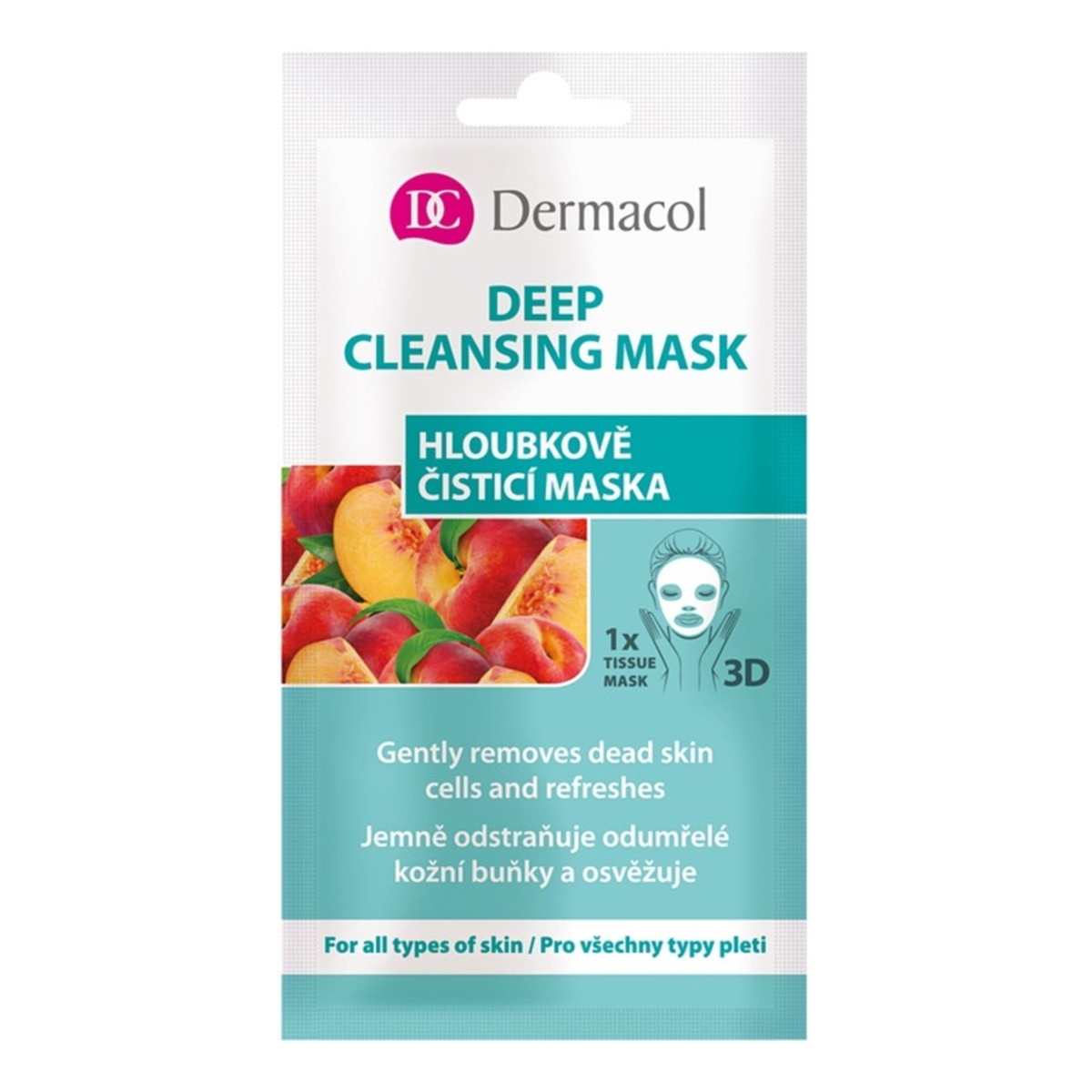 Dermacol 3D Deep Cleansing Mask głęboko oczyszczająca maseczka do twarzy na tkaninie 15ml