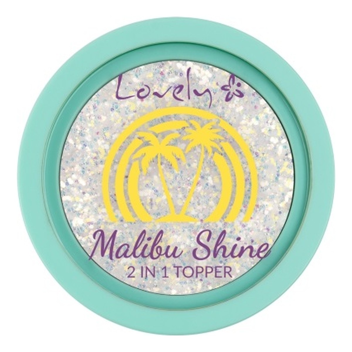 Malibu shine glitterowy topper 2w1 1