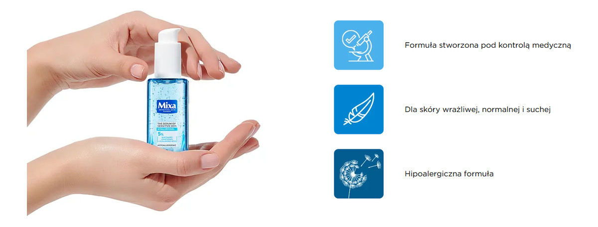 Bogaty krem intensywnie nawilżający skóra wrażliwa odwodniona 50ml + Serum 30ml