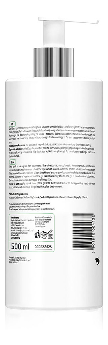 Ultrasound Gel żel do zabiegów z ultradźwiękami