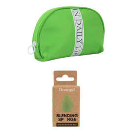 Kosmetyczka damska + Gąbeczka do makijażu biodegradowalna
