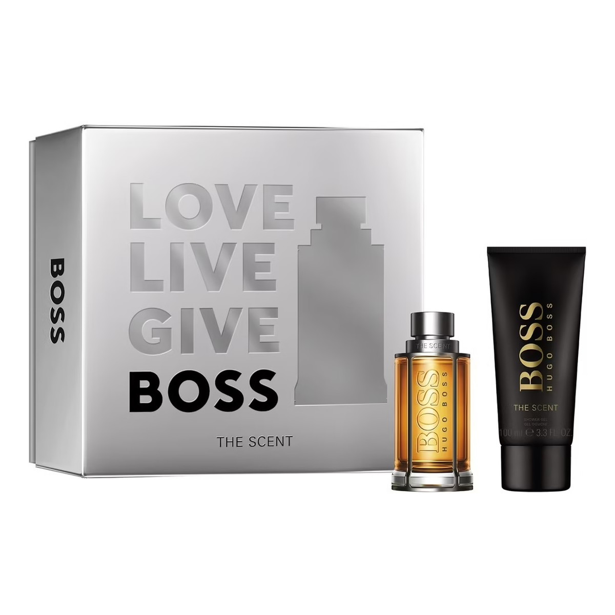 Hugo Boss Boss The Scent For Man Zestaw woda toaletowa spray 50ml + żel pod prysznic 100ml