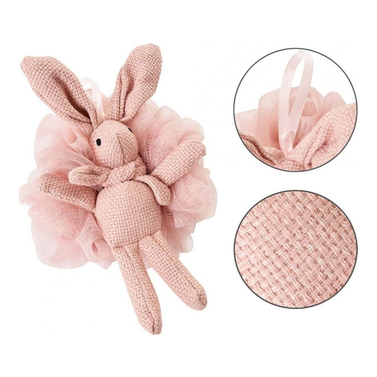 Ecarla Gąbka do mycia ciała Bunny 15 cm GB10R