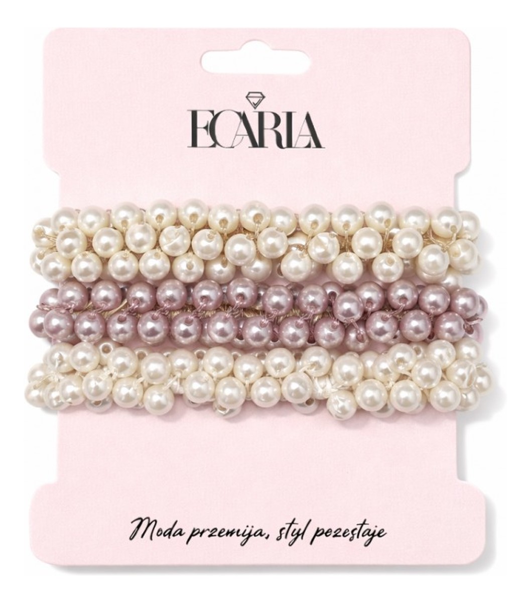 Zestaw frotek gumek 3w1 na plakietce perełki gum189