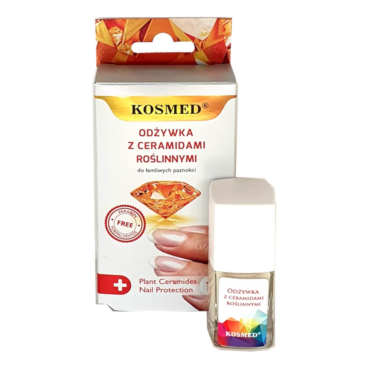 Kosmed Odżywka witaminowa do paznokci z Ceramidami Roślinnymi 10w1 9ml