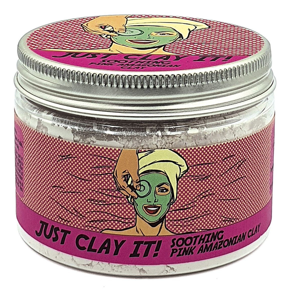 Just Clay It! Różowa glinka do twarzy kojąca
