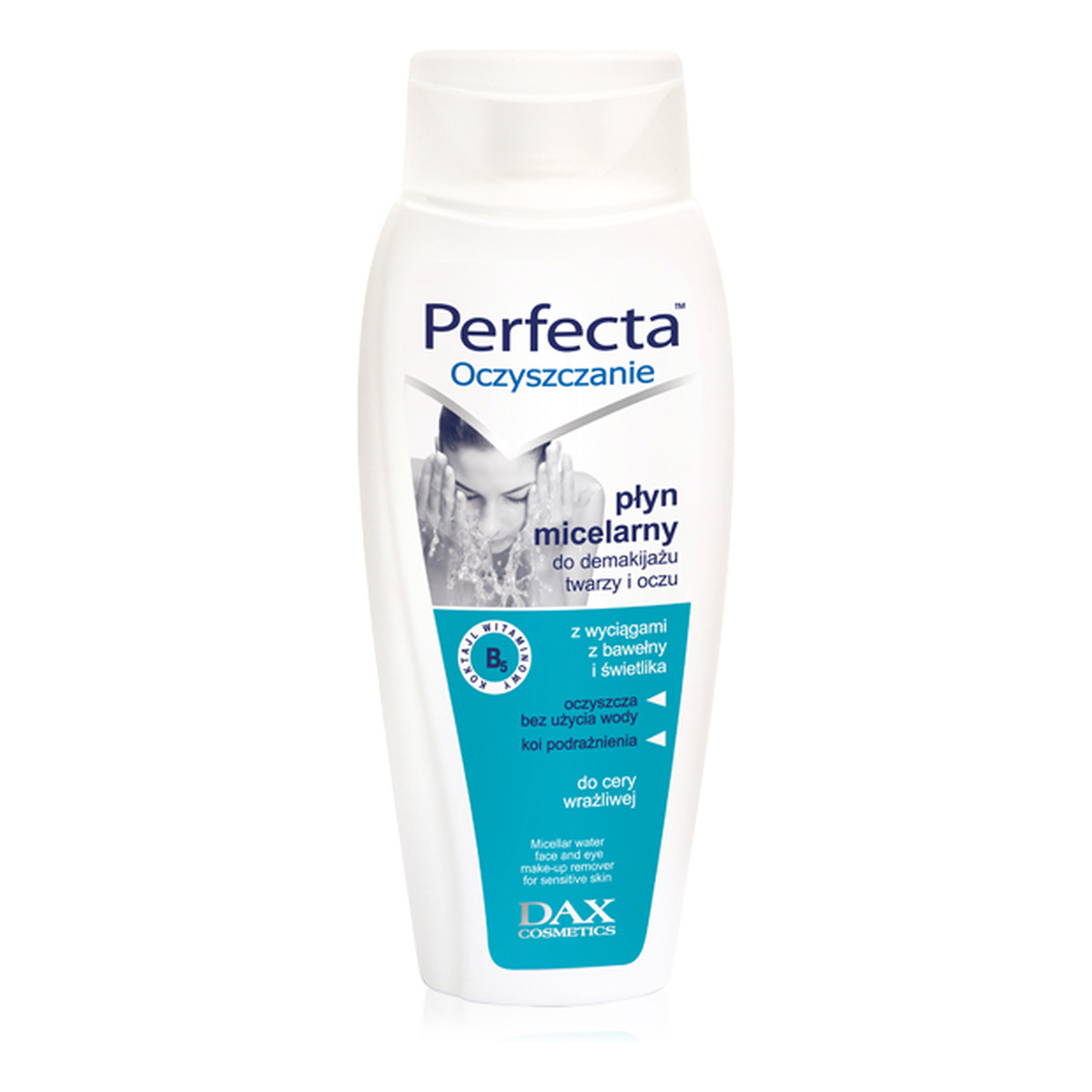 Perfecta Oczyszczanie Płyn Micelarny Do Demakijażu Twarzy i Oczu Skóra Wrażliwa 200ml