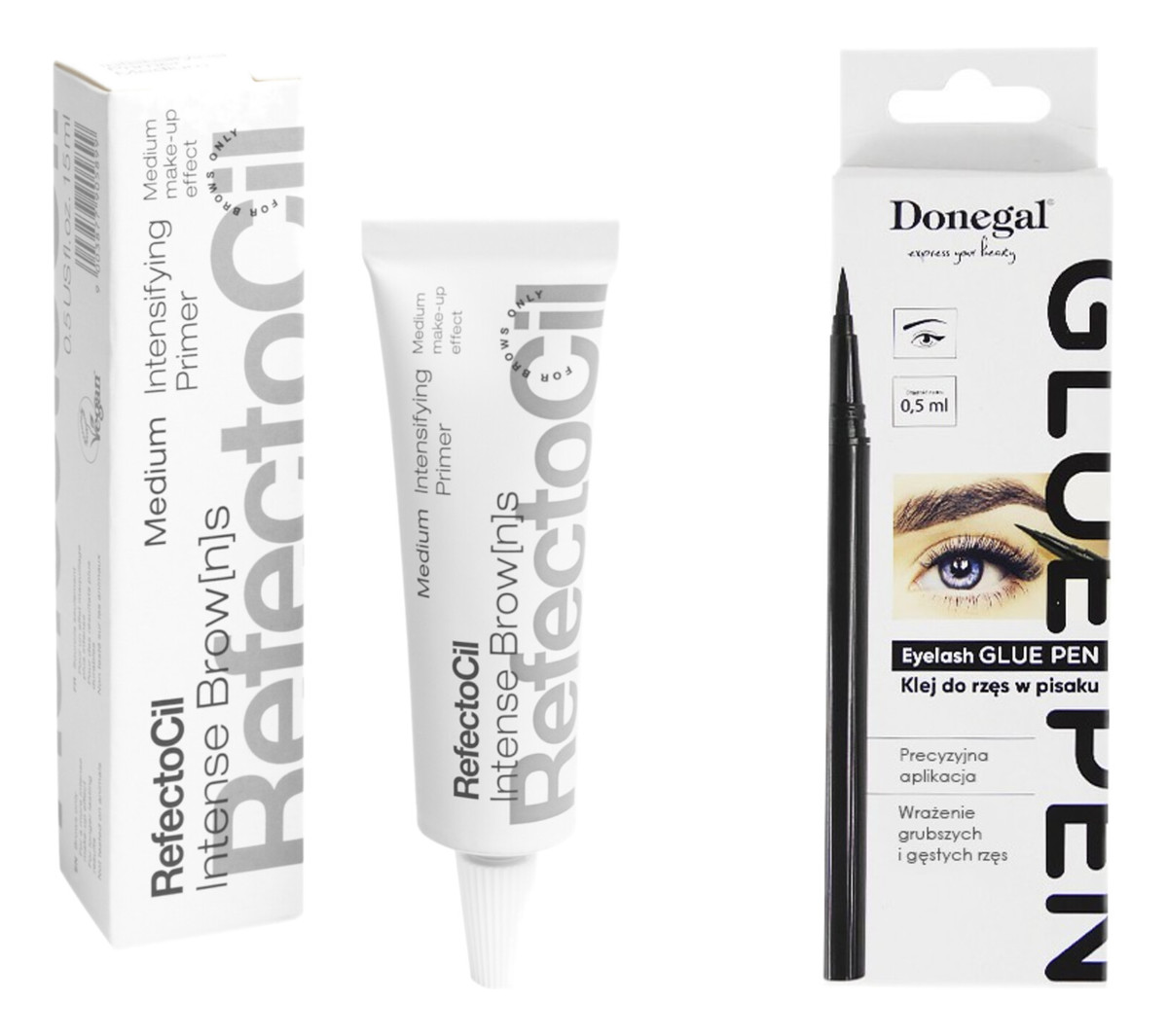 Intensifying Primer Medium + klej do rzęs w pisaku