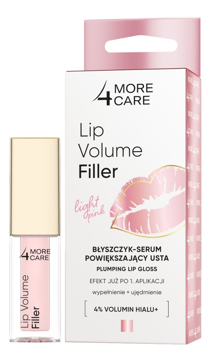 Lip volume filler błyszczyk-serum powiększający usta light pink 4.8g 4,8 g