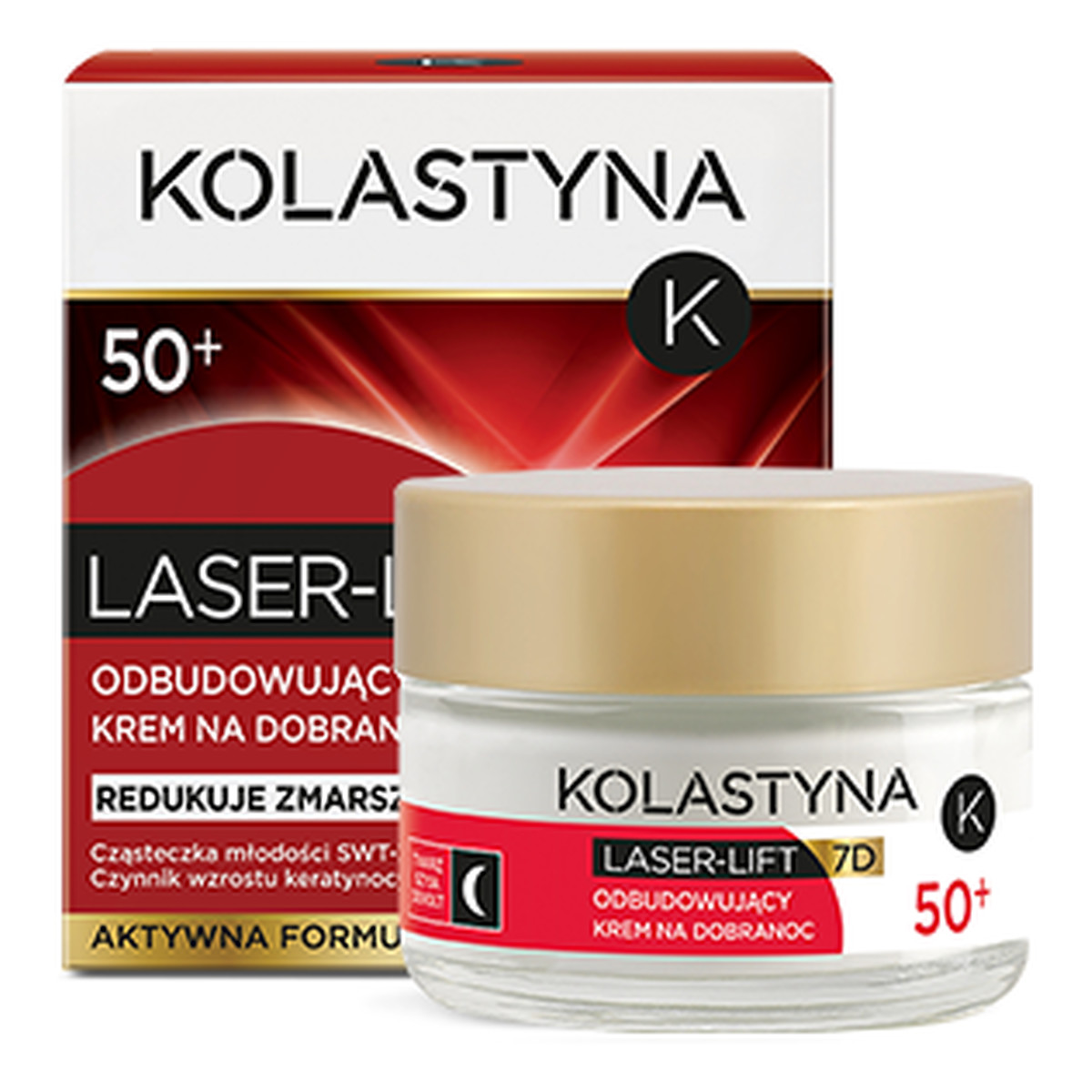 Kolastyna Laser - Lift 7D 50+ Odbudowujący Krem Na Dobranoc 50ml