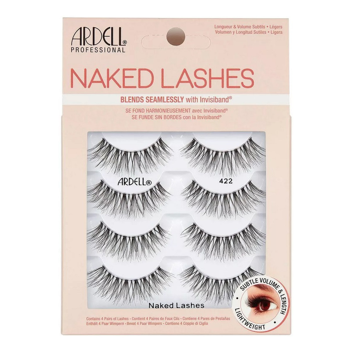 Ardell Naked lashes multipack sztuczne rzęsy na pasku 422 black