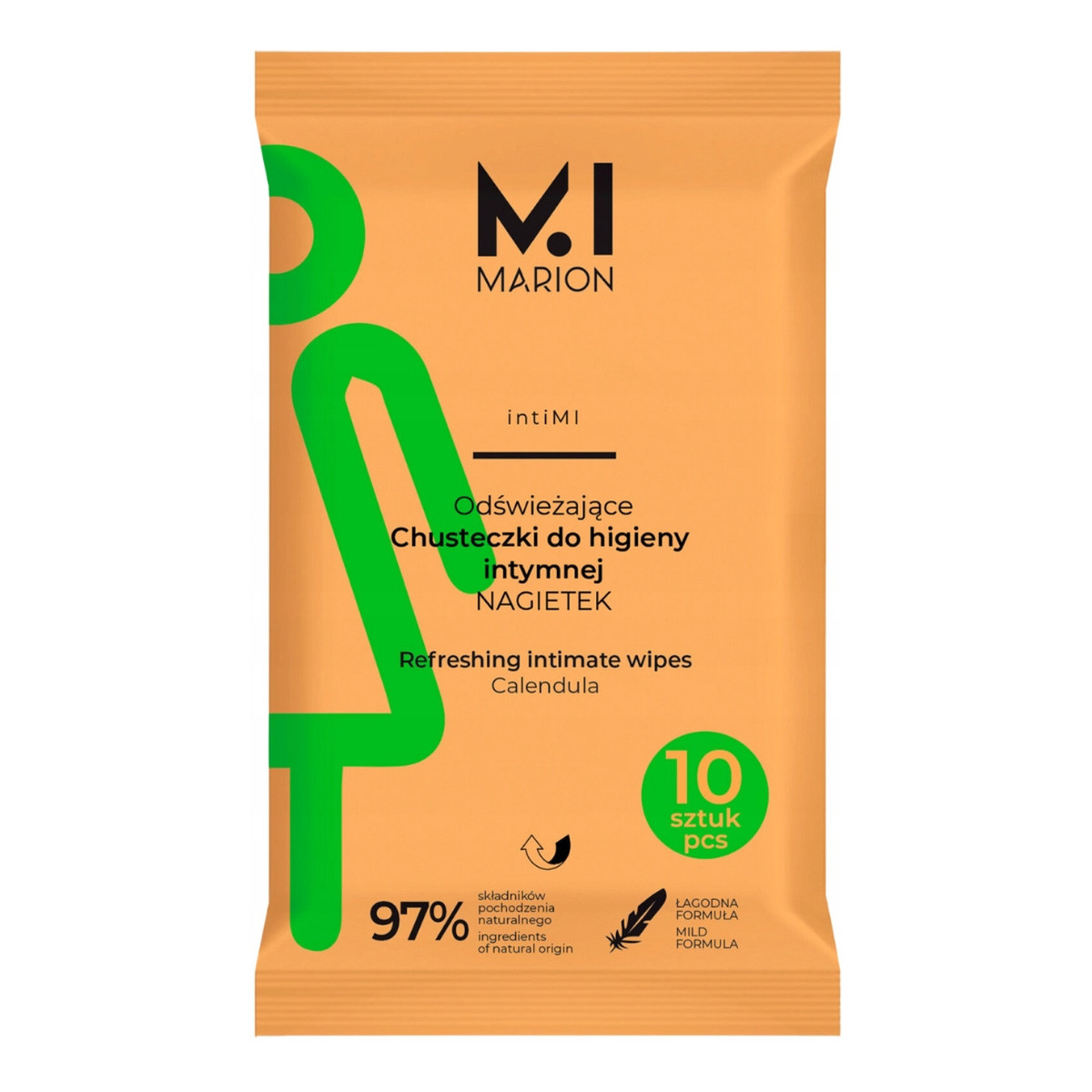 Marion intiMI Odświeżające Chusteczki Do Higieny Intymnej Nagietkowe 10 szt