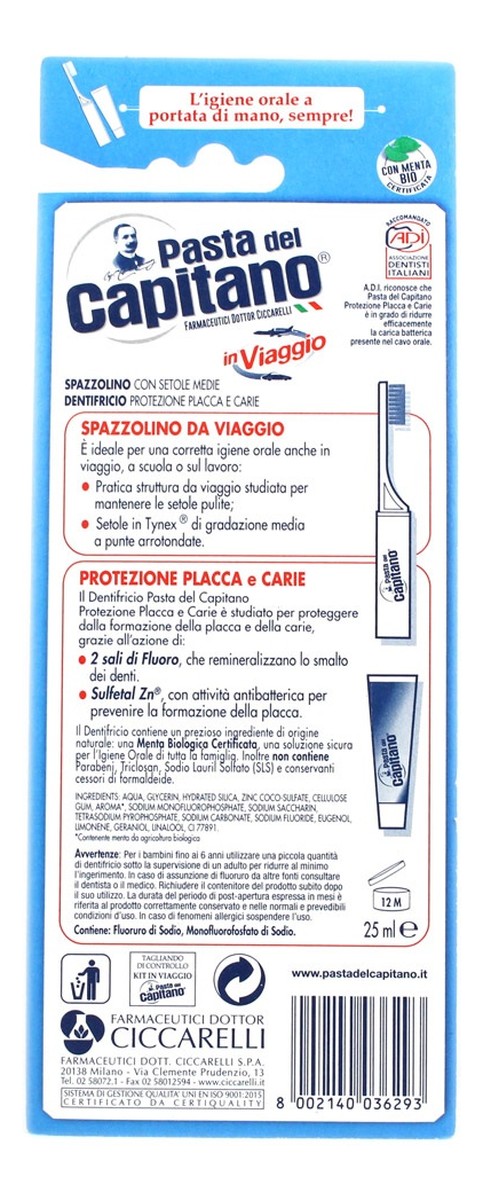 Travel Kit zestaw podróżny z pastą i szczoteczką do zębów