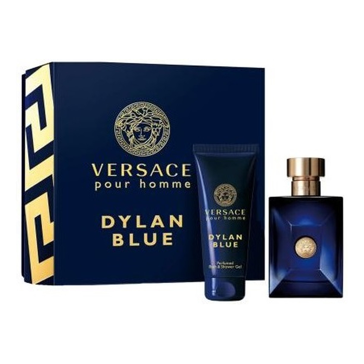 Versace Dylan Blue Pour Homme Zestaw woda toaletowa spray 100ml + żel pod prysznic 100ml