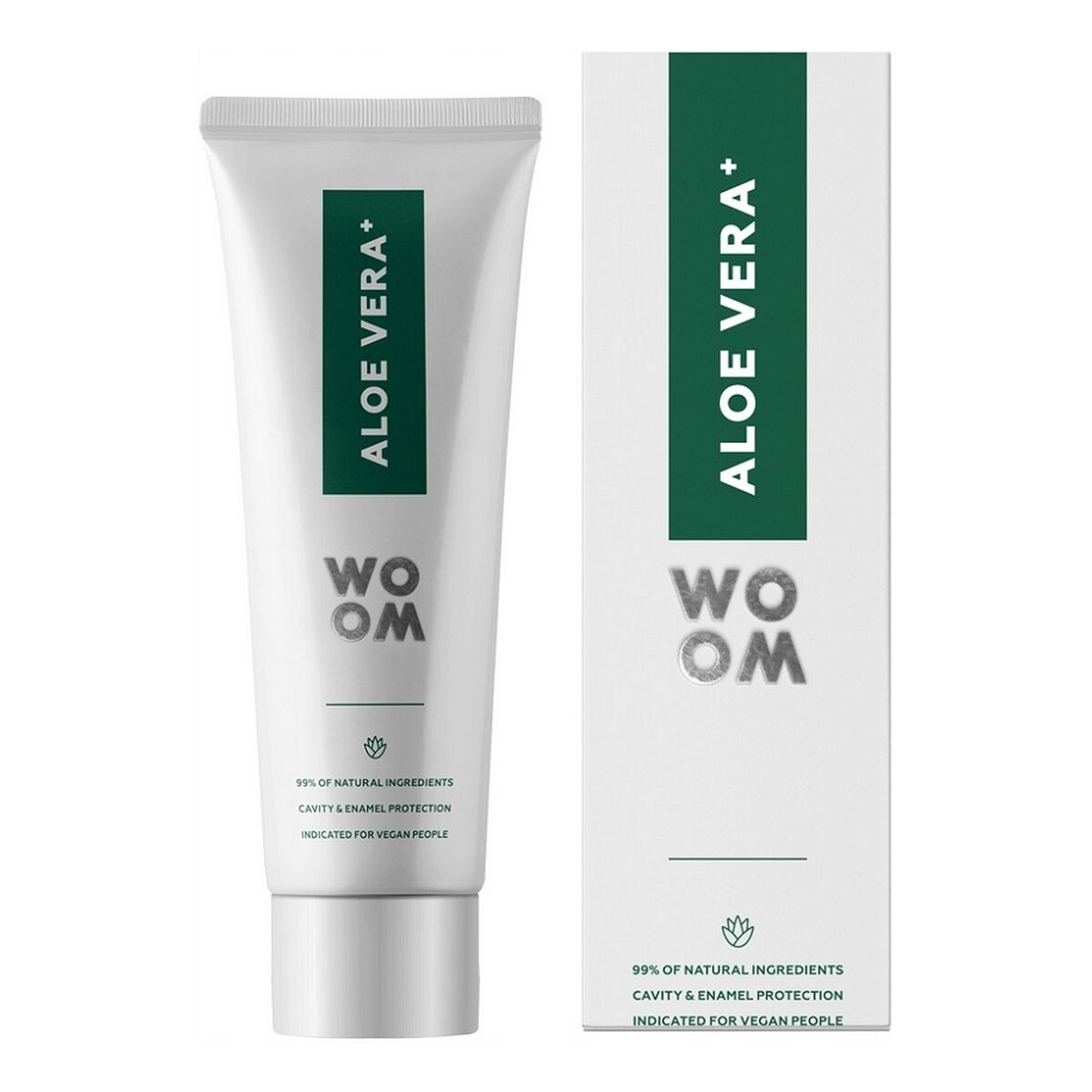 Woom Aloe vera+ naturalna organiczna pasta wzmacniająca zęby 75ml