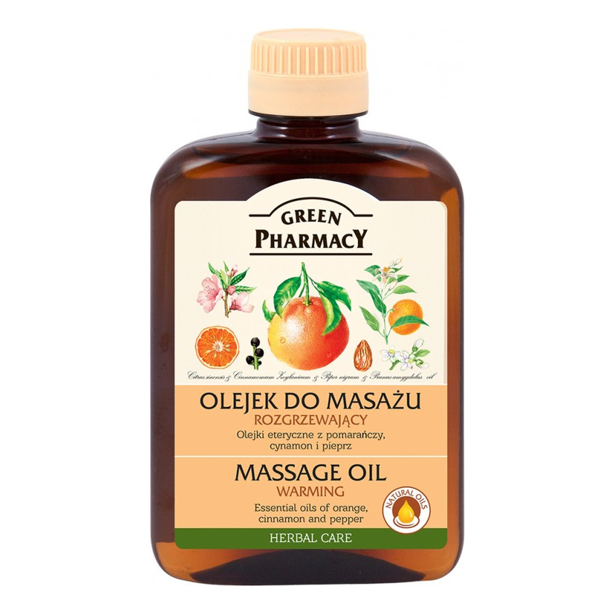 Green Pharmacy Herbal Cosmetics Body Care Olejek Do Masażu Rozgrzewający 200ml