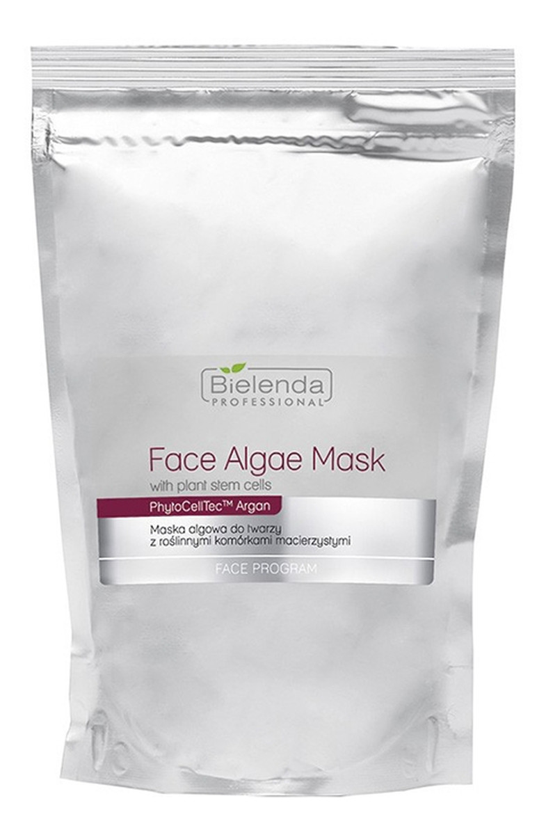 maska algowa do twarzy z roślinnymi komórkami macierzystymi