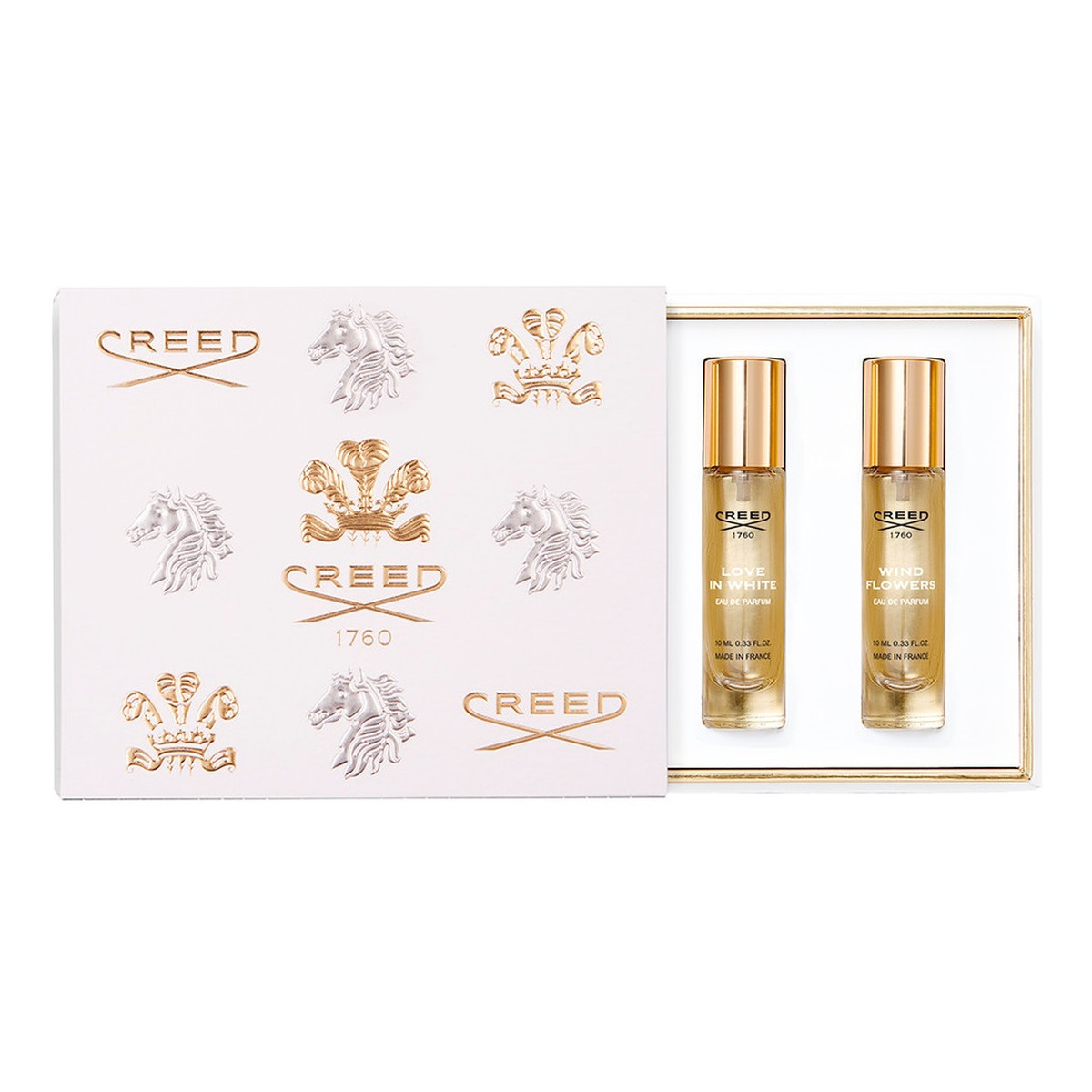 Creed Women's Fragrance Zestaw aventus for her woda perfumowana 10ml + wind flowers woda perfumowana 10ml + love in white woda perfumowana 10ml