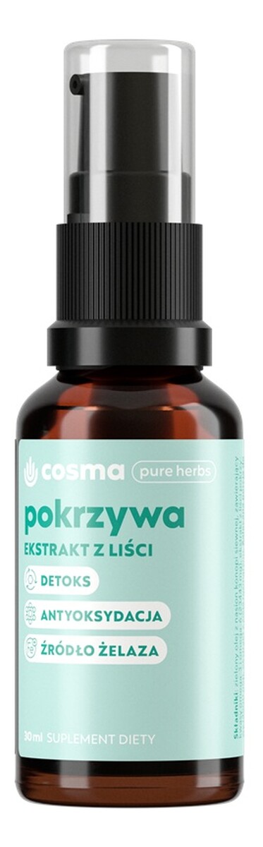 Pure herbs pokrzywa ekstrakt z liści pokrzywy suplement diety