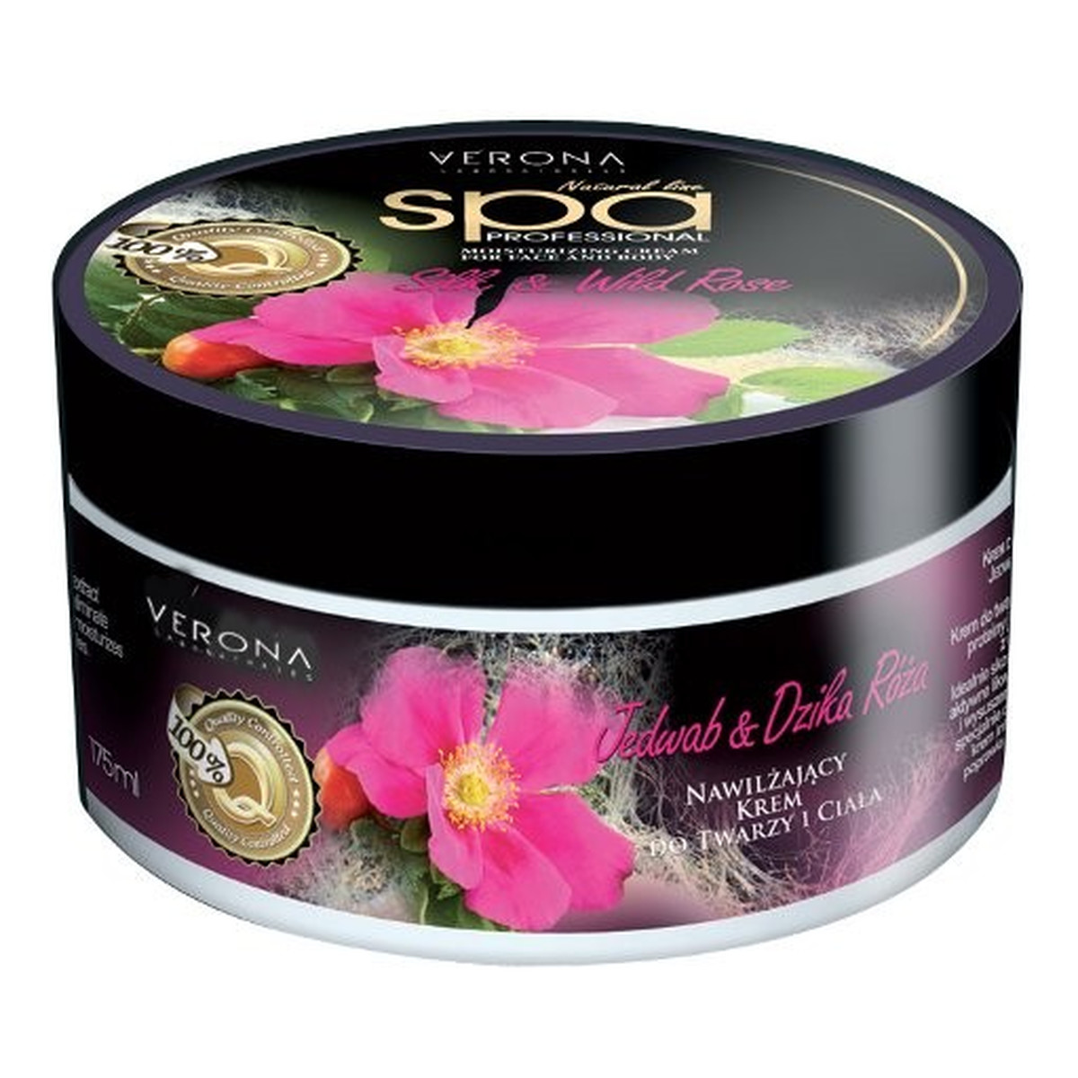 Verona Jedwab & Dzika Róża Spa Krem Do Twarzy i Ciała 175ml