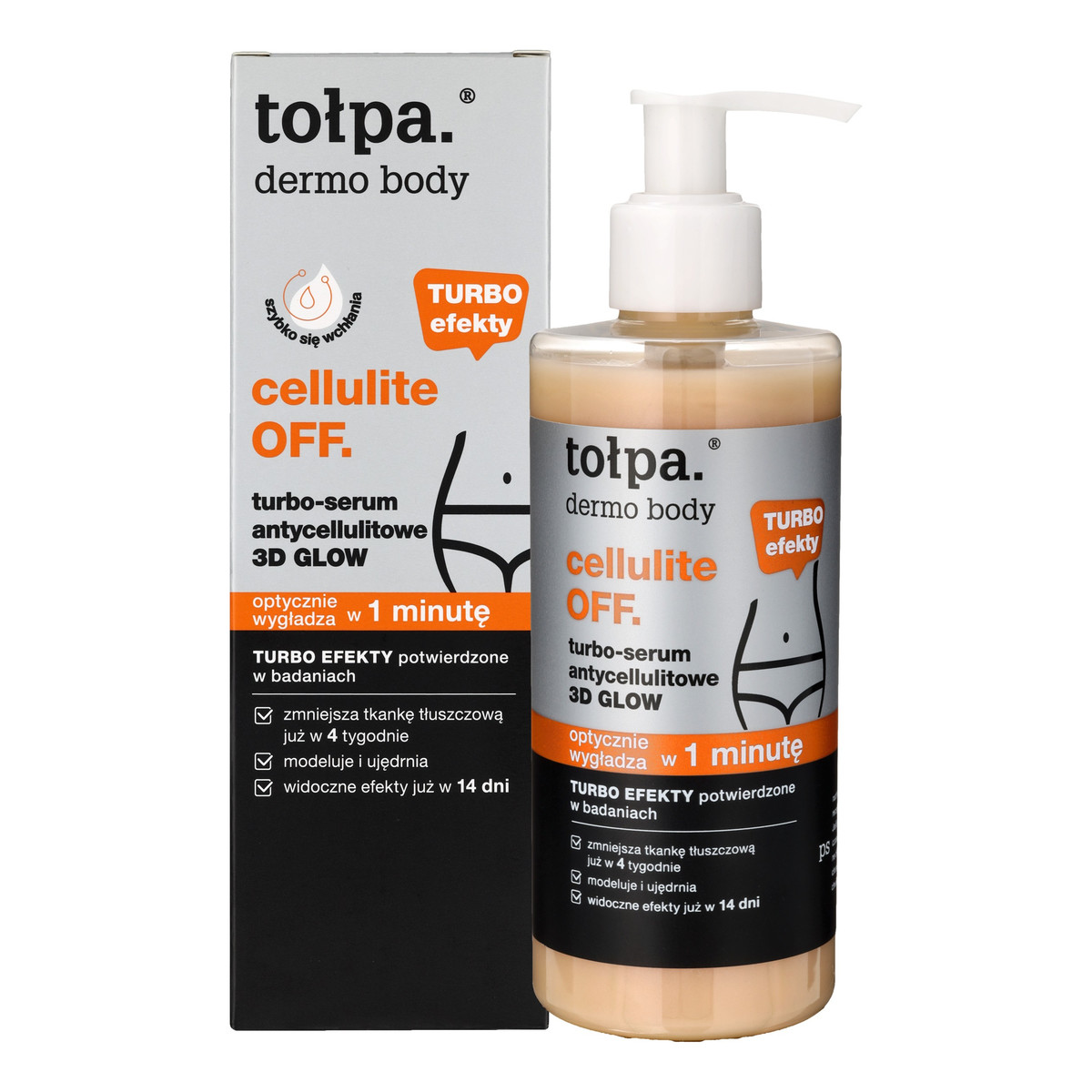 Tołpa Dermo body cellulite off turbo-serum antycellulitowe 3d glow 250ml