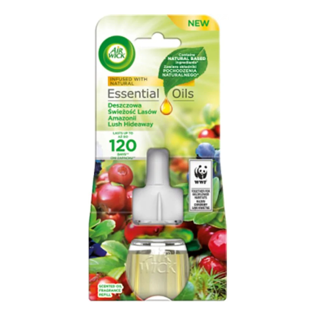 Air Wick Essential Oils Odświeżacz powietrza Deszczowa świeżość lasów Amazonii wkład 19ml