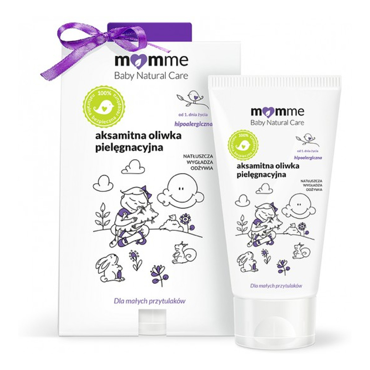 MomMe Baby Natural Care Aksamitna Oliwka Pielęgnacyjna Dla Dzieci 100ml