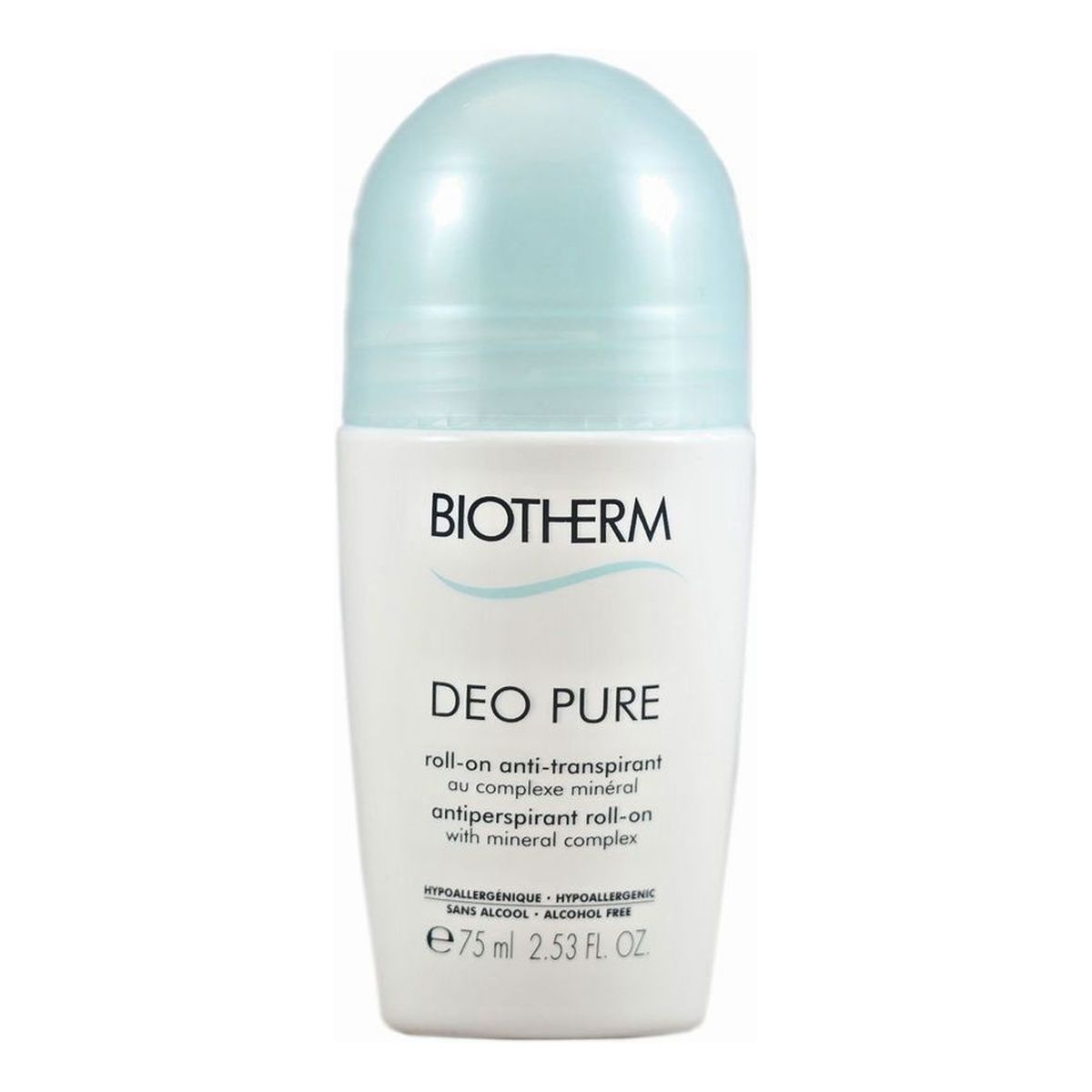 Biotherm Deo Pure Roll-on Anti-perspirant Dezodorant w kulce z aktywnym kompleksem mineralnym 75ml