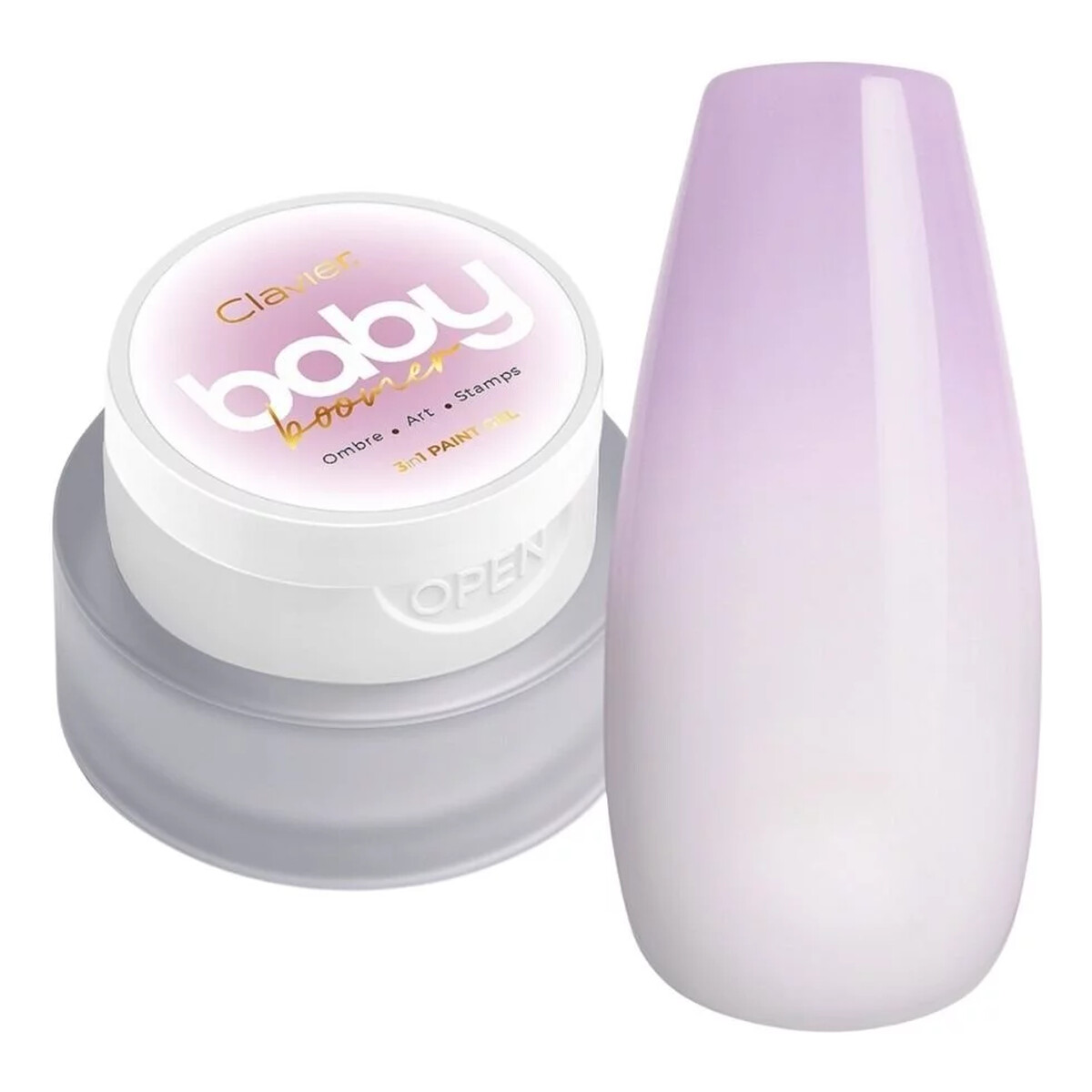 Clavier Baby Boomer Ombre żel do paznokci 3w1 3g