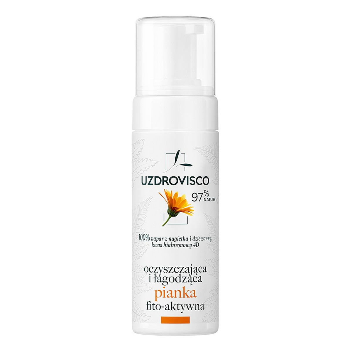 Uzdrovisco Fitoaktywna pianka oczyszczająca i łagodząca do mycia twarzy 150ml