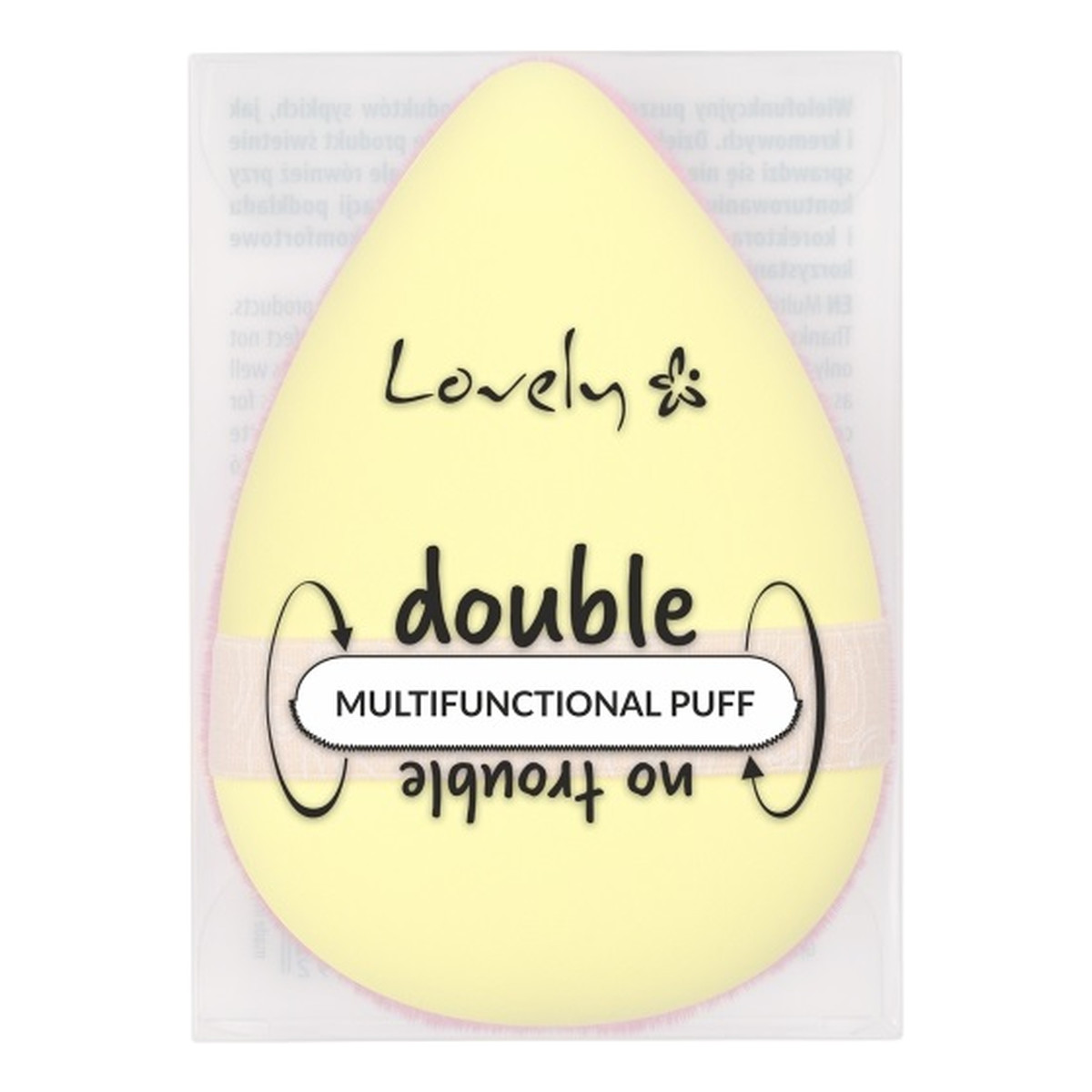 Lovely Double No Trouble Multifunctional Puff Wielofunkcyjny puszek do produktów sypkich i kremowych