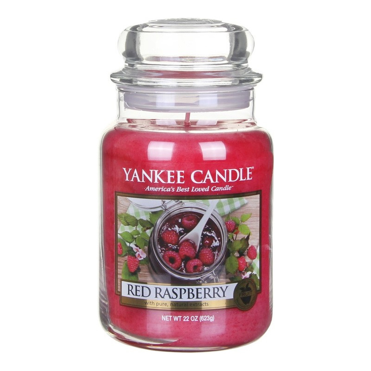 Yankee Candle Large Jar Świeca zapachowa Red Raspberry 623g