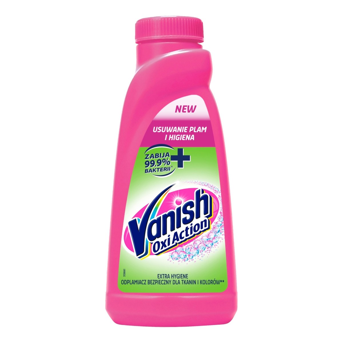 Vanish Oxi action extra hygiene dezynfekujący odplamiacz do tkanin w płynie 500ml